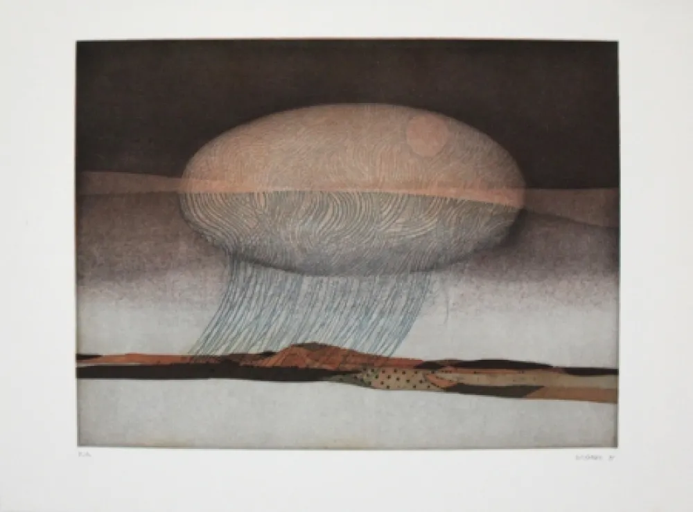 Ets En Aquatint Franke - Untitled