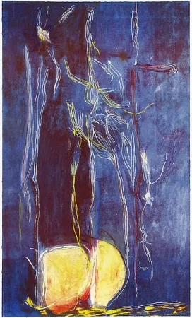 Houtsnede Frankenthaler - All About Blue