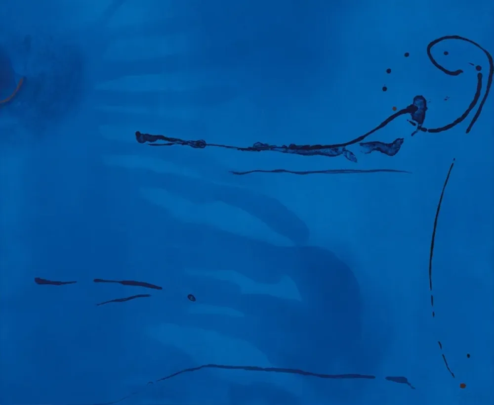 Lithografie Frankenthaler - Blue Current