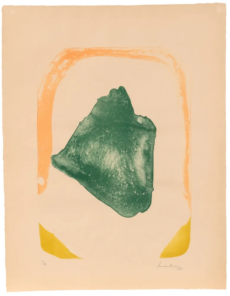 Lithografie Frankenthaler - Orange Hoop