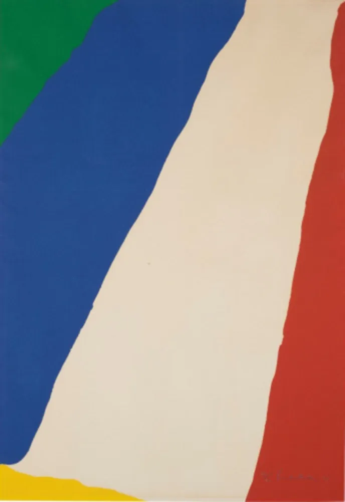 Zeefdruk Frankenthaler - Untitled