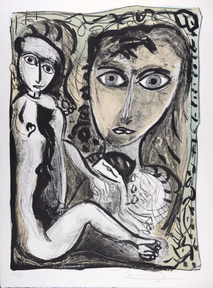 Lithografie Franqui - Figures, 1986 - Hand-signed