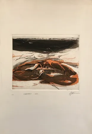 Ets En Aquatint Frattini - Paesaggio