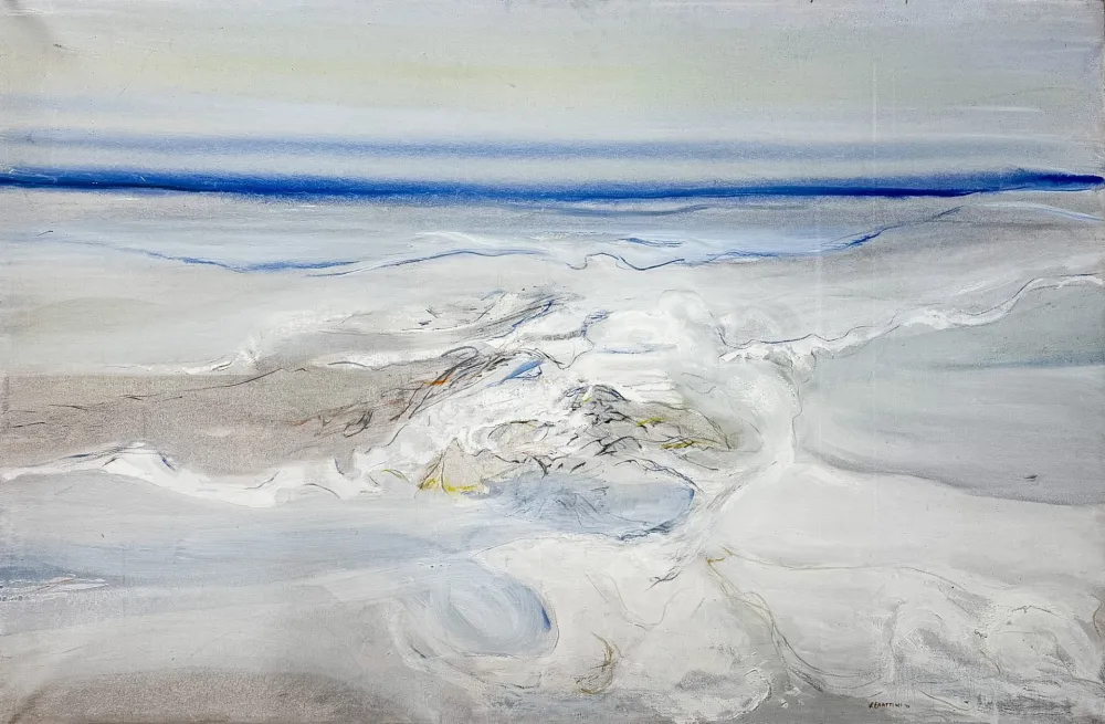 Geen Techniek Frattini - Vittore Frattini (1937) - Sopra le nuvole - Oil on Canvas - 1970