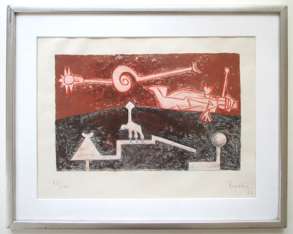 Lithografie Freddie - Kloen - The Claw
