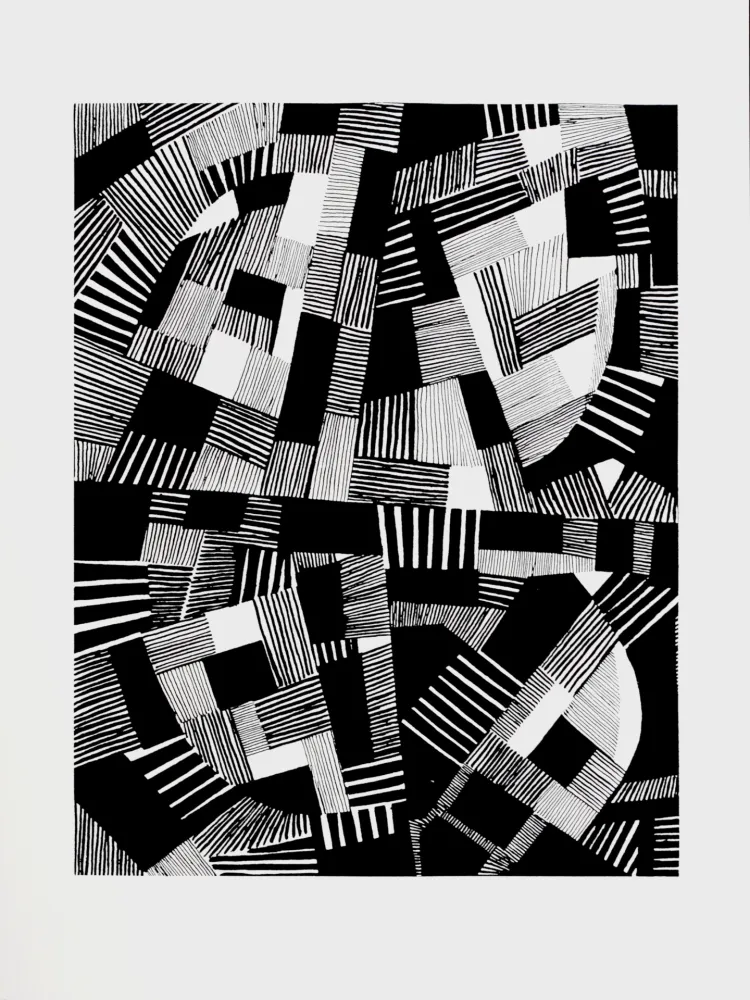 Zeefdruk Freundlich - (After) Composition #III, 1989