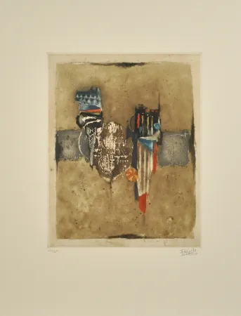 Ets En Aquatint Friedlaender - Composition II