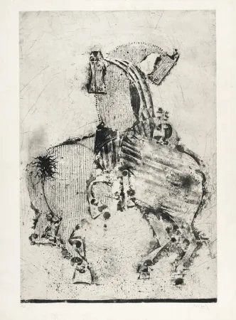 Ets En Aquatint Friedlaender - Les grands chevaux