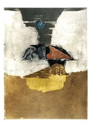 Ets En Aquatint Friedlaender - Soleil Bleu