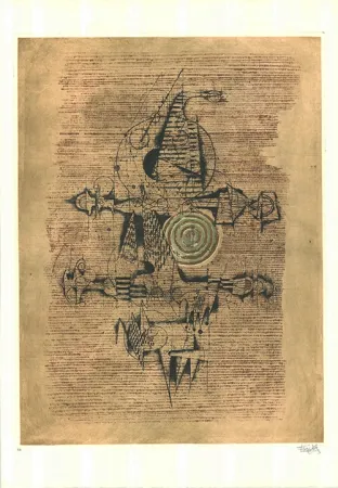 Ets En Aquatint Friedlaender - Sur les nuages