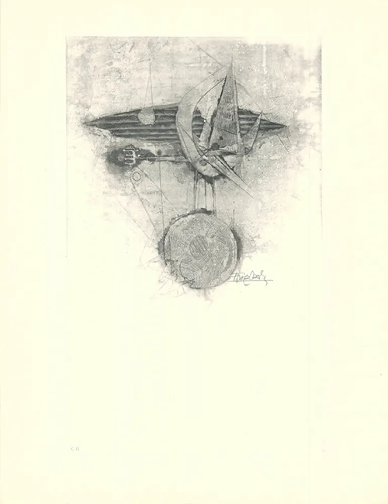 Ets En Aquatint Friedlaender - Trois oiseaux I