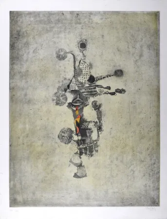 Ets En Aquatint Friedlaender - Trois oiseaux II, 1958 - Hand-signed