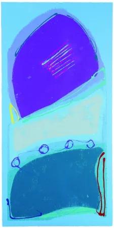 Zeefdruk Frost - Blue Rondo