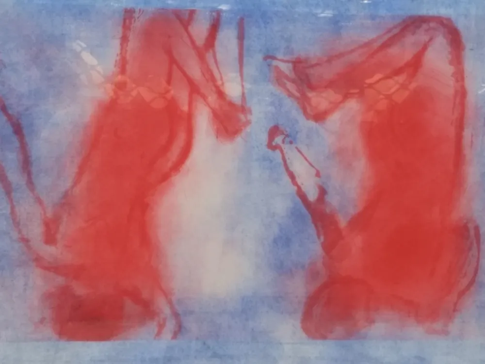 Lithografie Garache - Bleue 1V