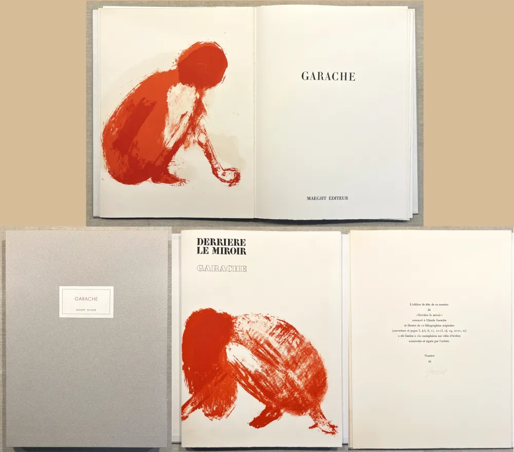 Geïllustreerd Boek Garache - GARACHE. DERRIÈRE LE MIROIR N°213. Mars 1975. TIRAGE DE LUXE SIGNÉ..