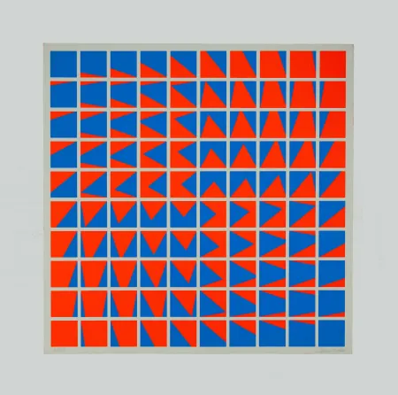 Zeefdruk Garcia-Rossi - Composition