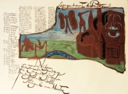 Lithografie Garouste - Les engendrements de Pantagruel