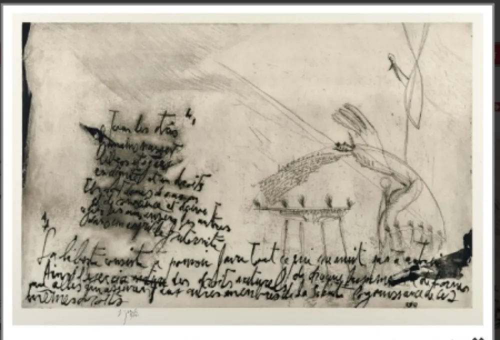 Ets En Aquatint Garouste - Sans titre