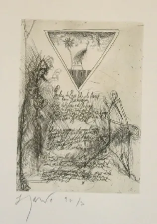 Ets En Aquatint Garouste - Sans titre