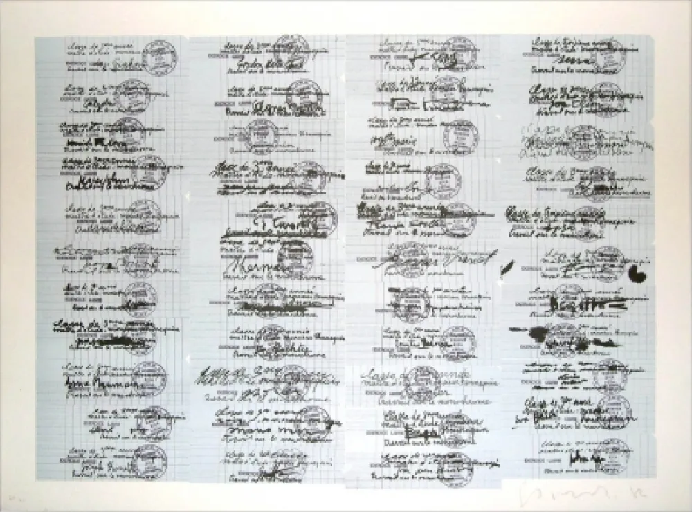 Lithografie Gasiorowski - Classe de 3ème