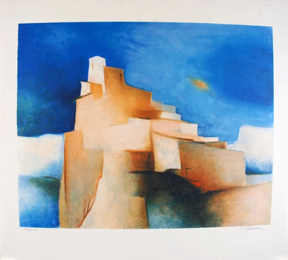 Lithografie Gaveau - Cité médiévale