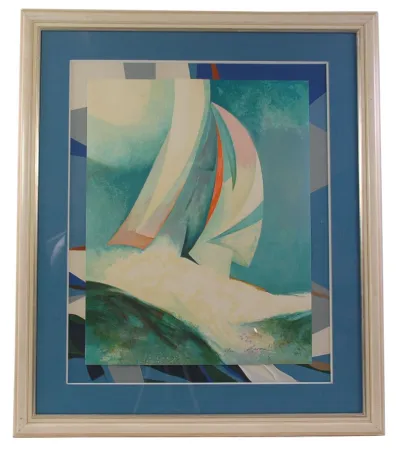 Lithografie Gaveau - Ecume blanche - White spray