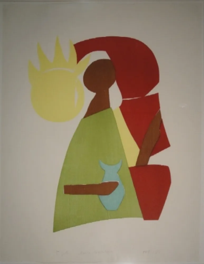 Houtsnede Gehr - Maria Magdalena