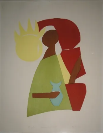 Houtsnede Gehr - Maria Magdalena