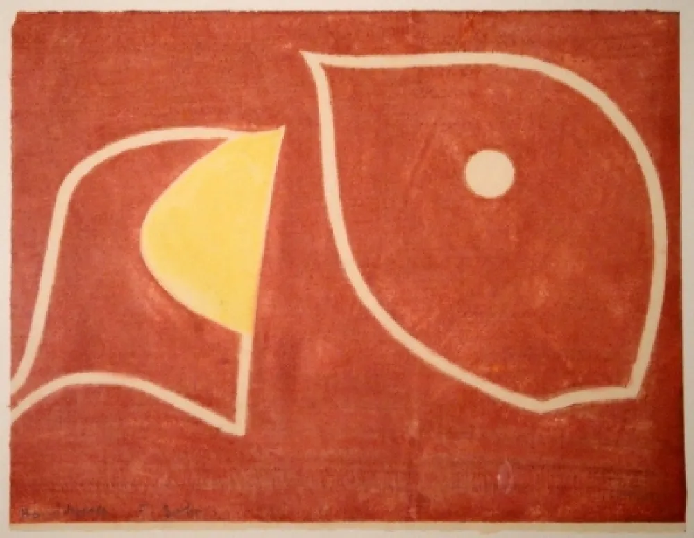 Houtsnede Gehr - Moses vor brennendem Dornbusch II. 