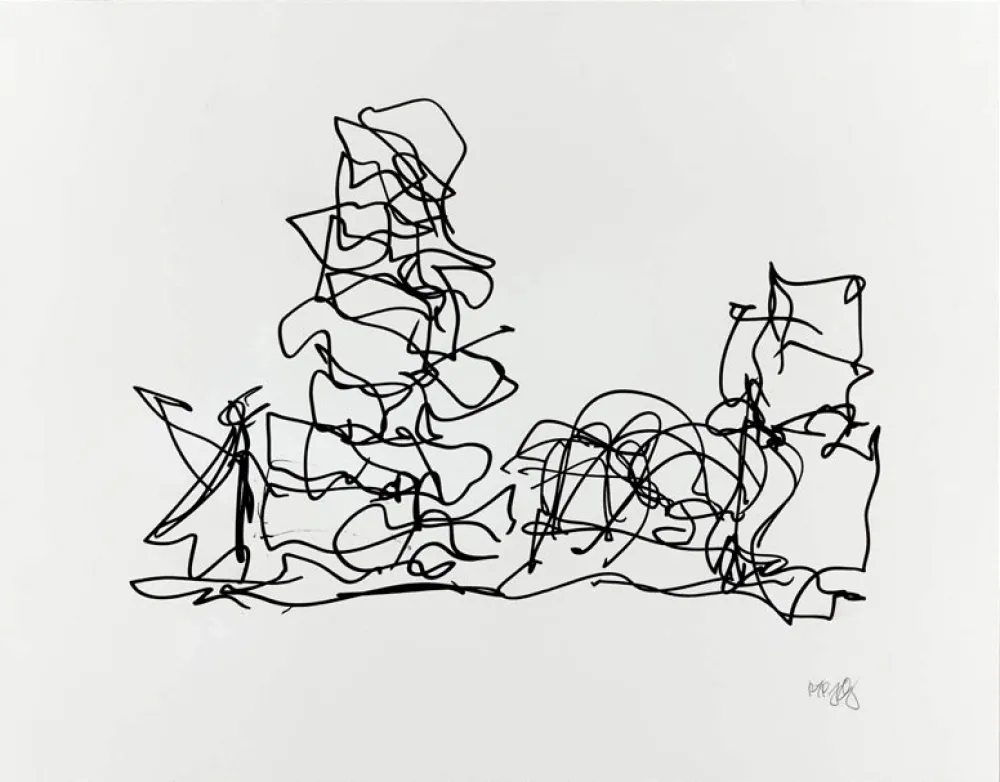 Lithografie Gehry - Brooklyn Atlantic Yards Masterplan