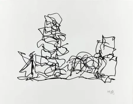 Lithografie Gehry - Brooklyn Atlantic Yards Masterplan