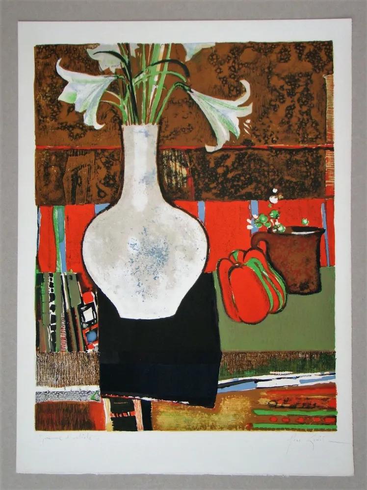 Lithografie Genis - Le poivron