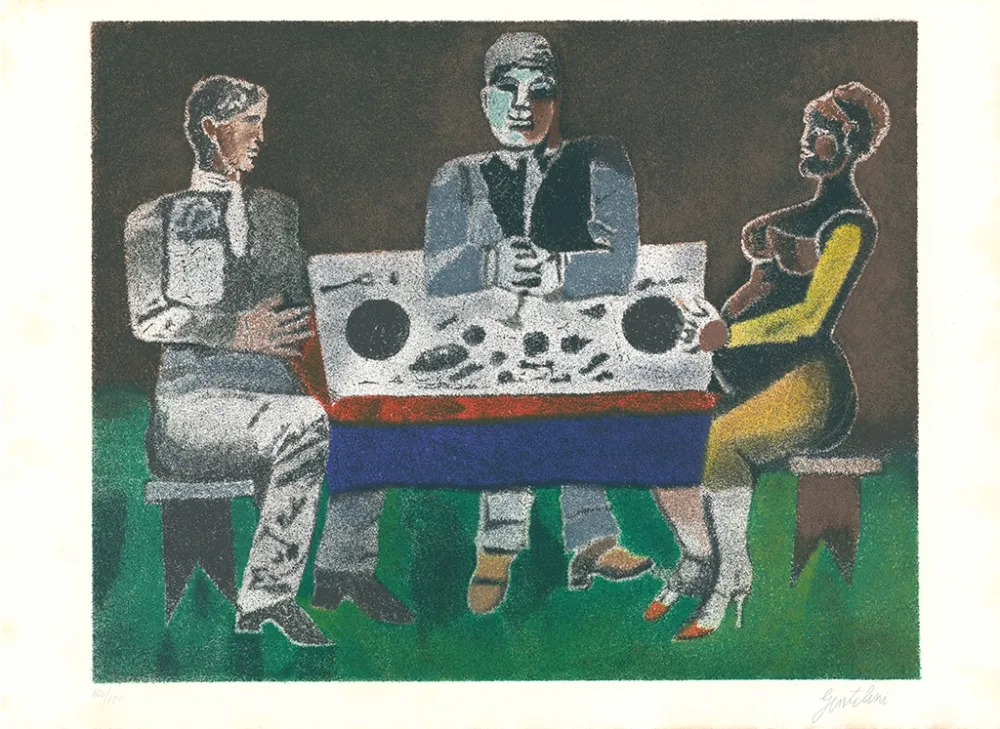 Lithografie Gentilini - Banchetto