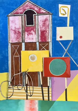 Zeefdruk Gentilini - La Cattedrale ( 129,50 x 178,50 cm )