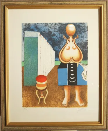 Lithografie Gentilini - La grande bagnante