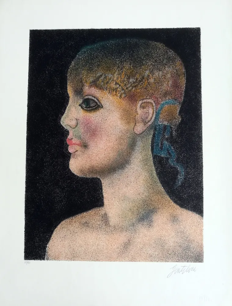 Lithografie Gentilini - Ragazza di Roma