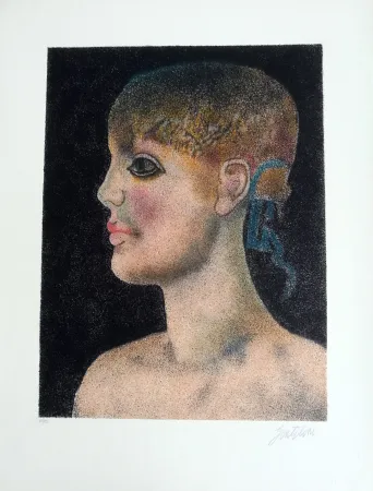 Lithografie Gentilini - Ragazza di Roma