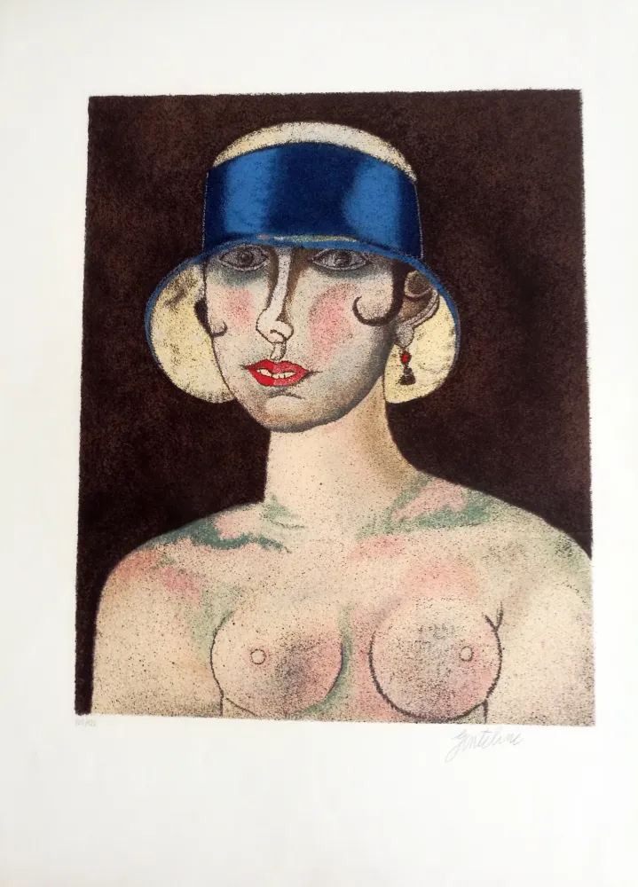 Lithografie Gentilini - Ragazza di Roma