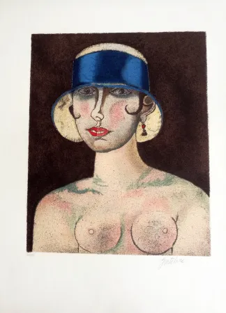 Lithografie Gentilini - Ragazza di Roma