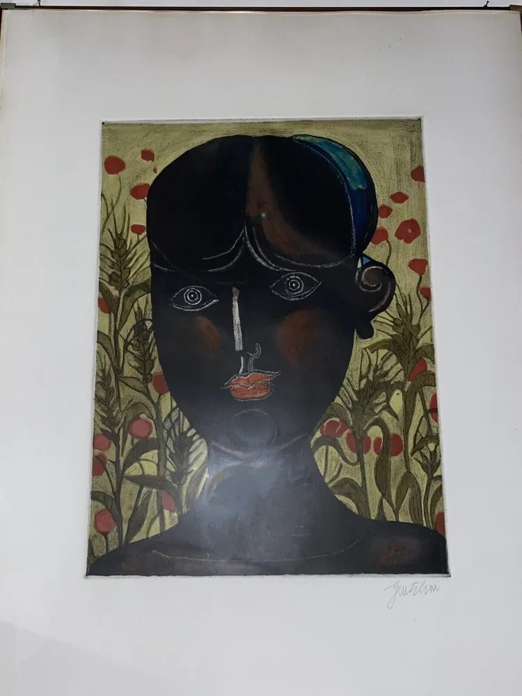 Ets En Aquatint Gentilini - Testa di nera