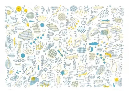 Lithografie Gerner - Météore