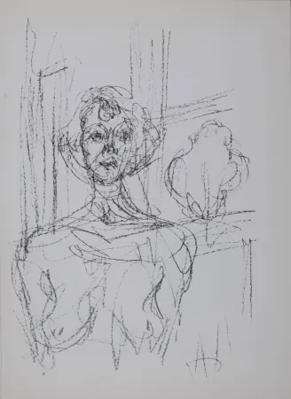 Lithografie Giacometti - Annette, 1964