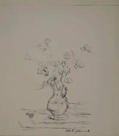 Lithografie Giacometti -  Bouquet dans une cruche I