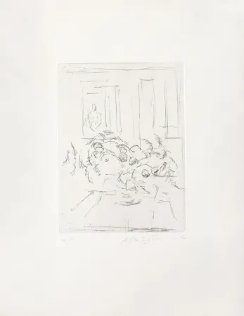 Gravure Giacometti - Bouquet I