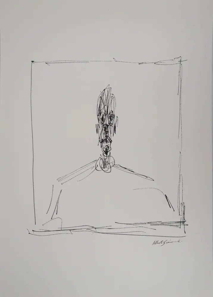 Lithografie Giacometti - Buste d'homme