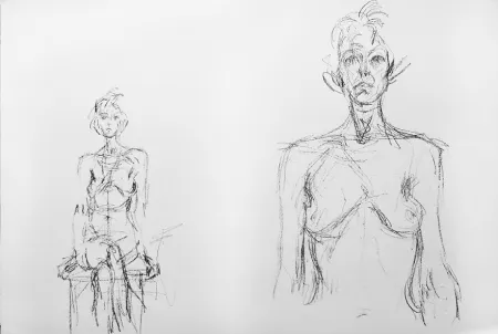 Lithografie Giacometti - Composition