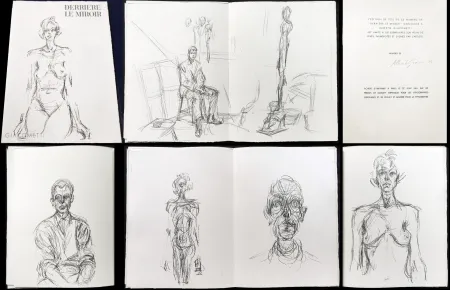 Geïllustreerd Boek Giacometti - DERRIERE LE MIROIR N° 127. 14 lithographies originales (1 des 150 de luxe signés) 