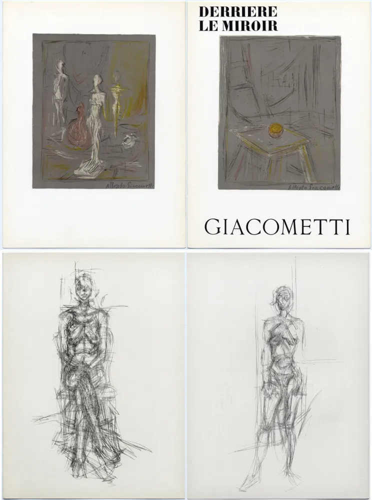Geïllustreerd Boek Giacometti - Derrière le Miroir n° 65 . GIACOMETTI . Mai 1954.