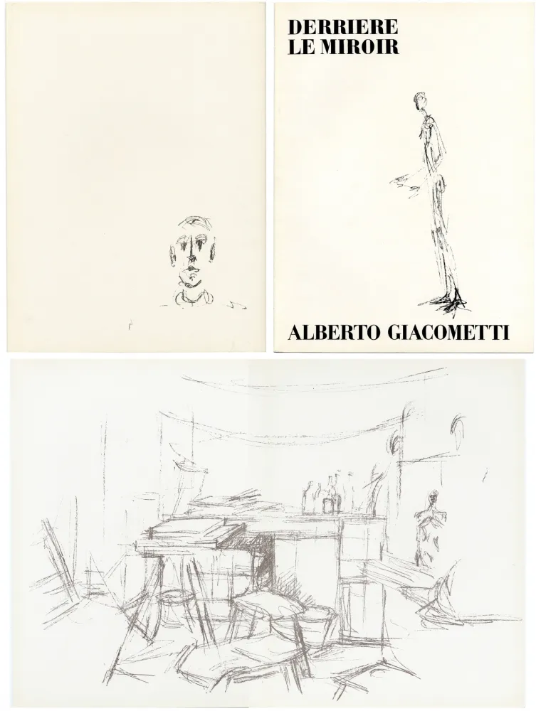 Geïllustreerd Boek Giacometti - DERRIÈRE LE MIROIR N° 98. L' ATELIER D' ALBERTO GIACOMETTI (Jean Genet). Juin 1957.