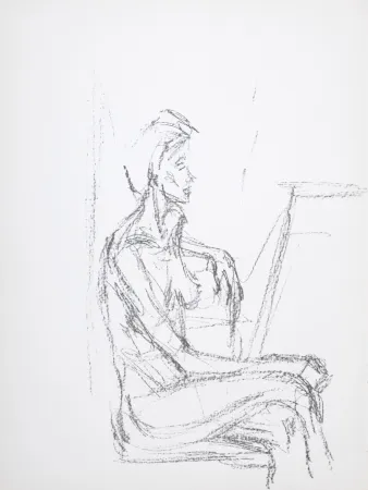Lithografie Giacometti - Femme assise, 1961